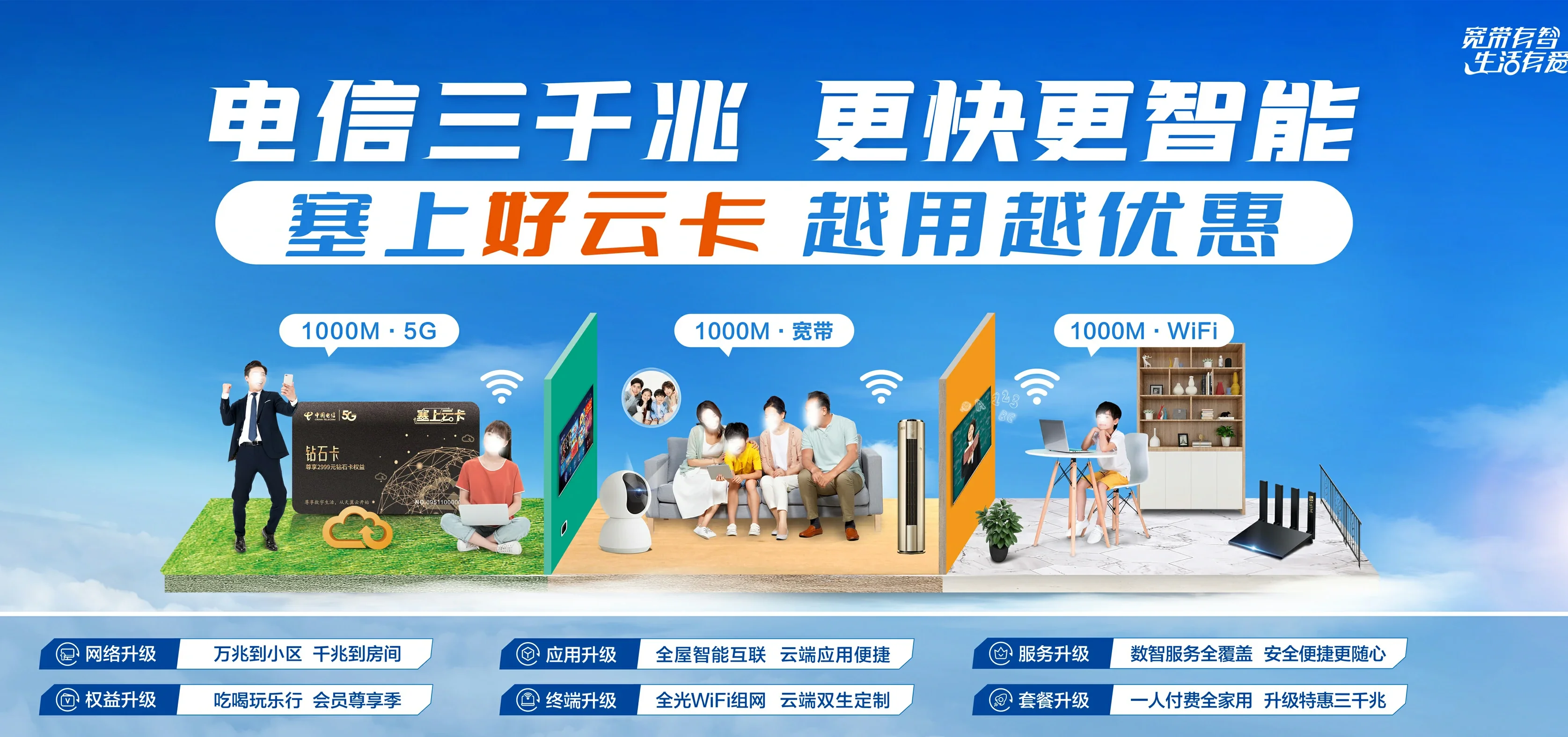 中国电信 冠县县电信宽带 宽带套餐